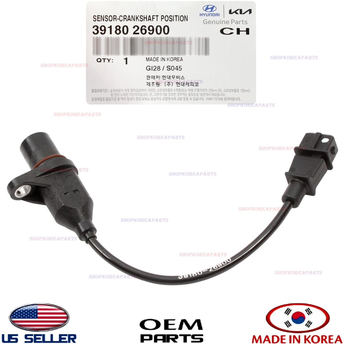 GENUINE OEM Crankshaft Position Sensor 1.6L 2007–2011 Accent Kia Rio 39180-26900