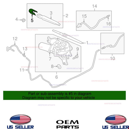 GENUINE REAR Wiper Arm Cap ⭐ Kia Soul Hyundai Accent Kona N *See Compatibility