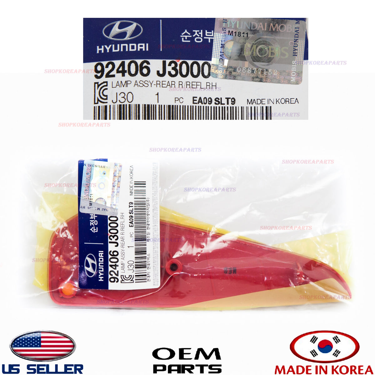 GENUINE Rear Bumper Reflector Right PASS. side ⭐OEM⭐ HYUNDAI Veloster 2019-2021