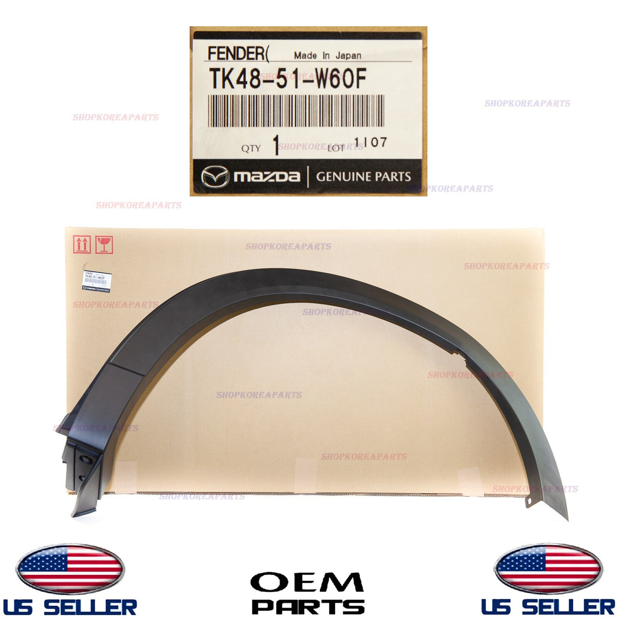GENUINE Rear Fender Wheel Opening Molding Left Driver Side OEM Mazda CX-9 16-23