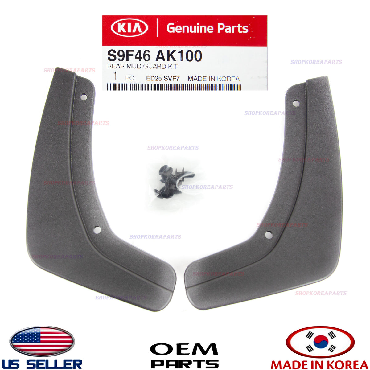 GENUINE Mud Guards Flaps Splash Shield REAR 2pcs ⭐OEM⭐ KIA TELLURIDE 2020-2022