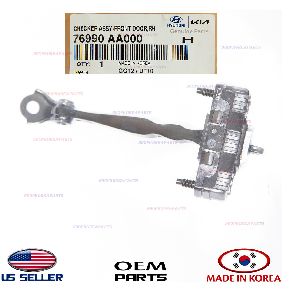 GENUINE Front Door Checker RIGHT Passenger Side ⭐ ELANTRA 2021-2023 76990AA000