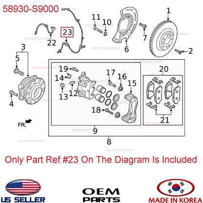 GENUINE ABS Wheel Speed Sensor Front LEFT ⭐OEM⭐ Palisade 20-25 Telluride 20-25