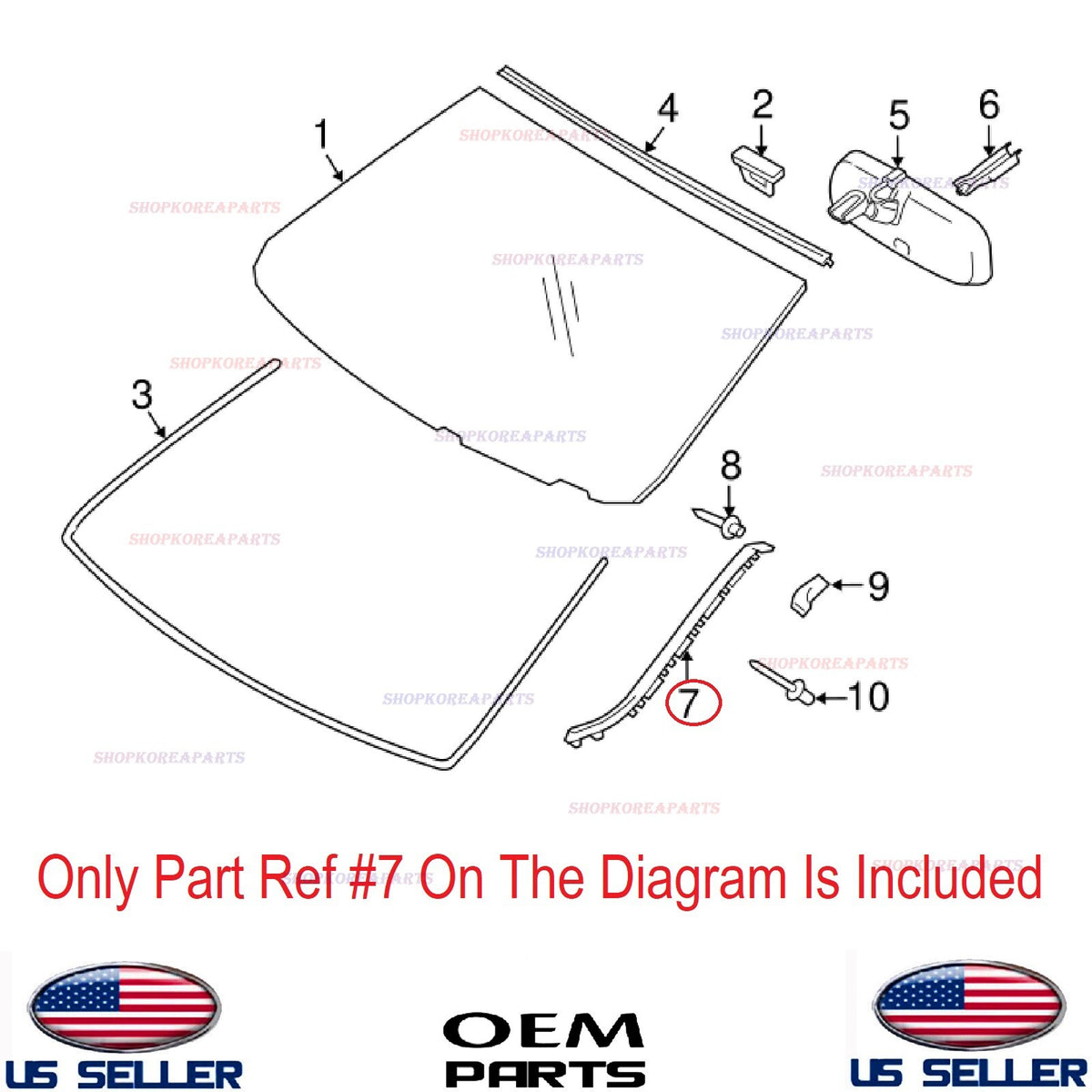 GENUINE Windshield Pillar Outer Molding LEFT Driver Side ⭐OEM⭐ ISF IS250 IS350