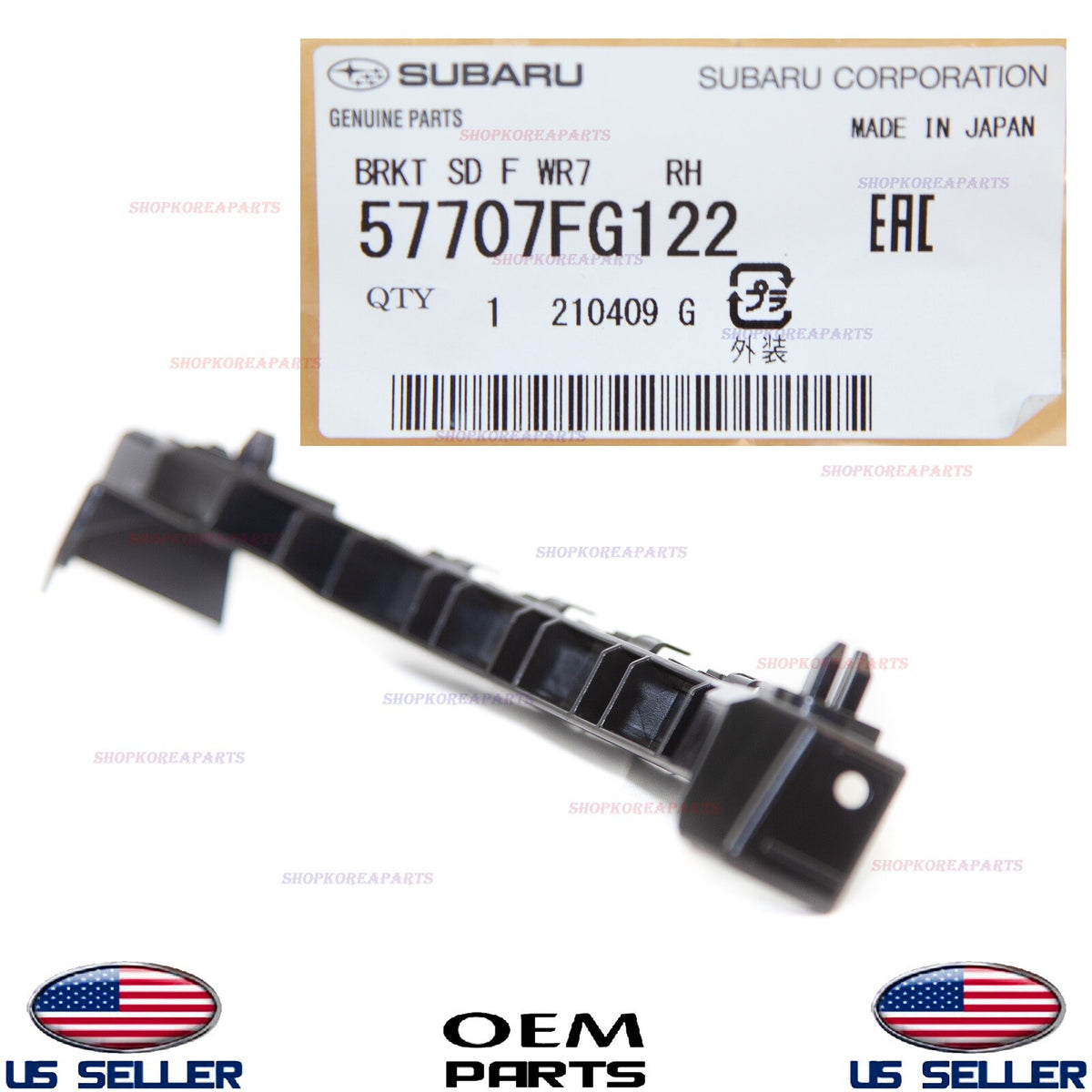 GENUINE Front Bumper Bracket Passenger Side ⭐OEM⭐ Subaru Impreza WRX STI 08-14