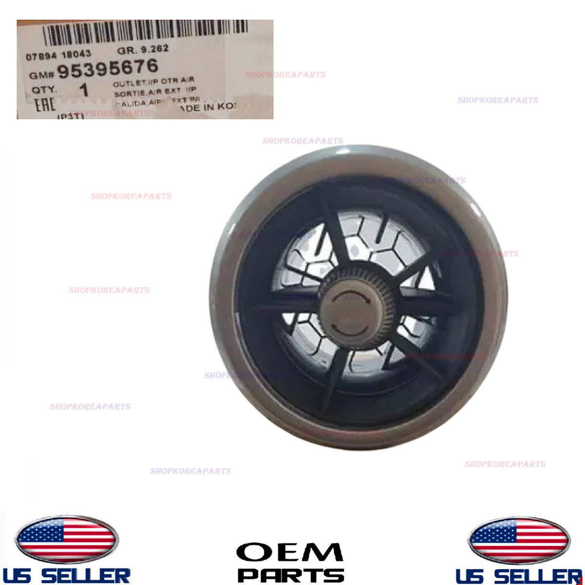 GENUINE OEM Instrument Panel Side Air Vent Nozzle 2013-2015 Chevrolet Trax