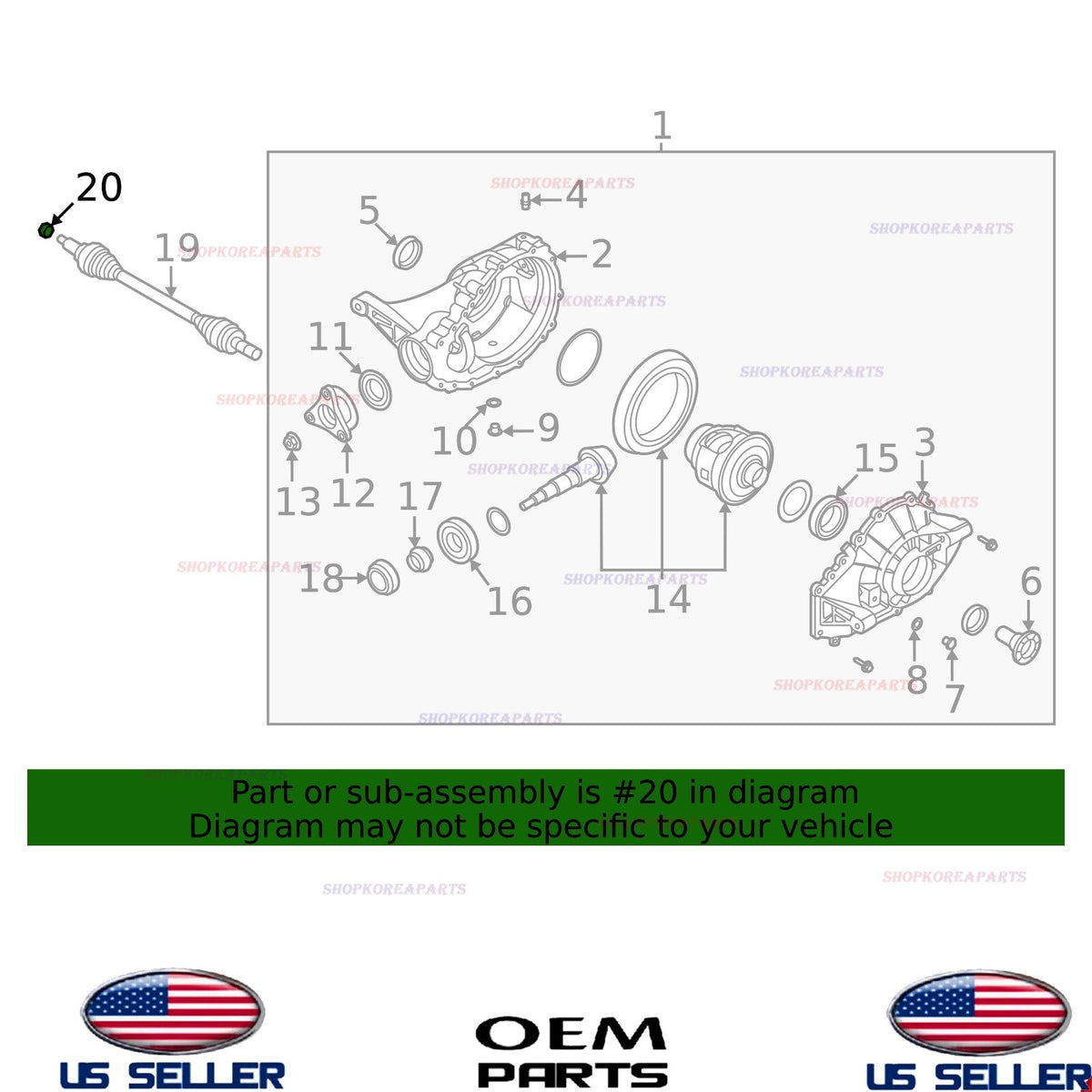 GENUINE OEM Front Rear Axle Castle Nut Outer 2012-2025 Kia Hyundai