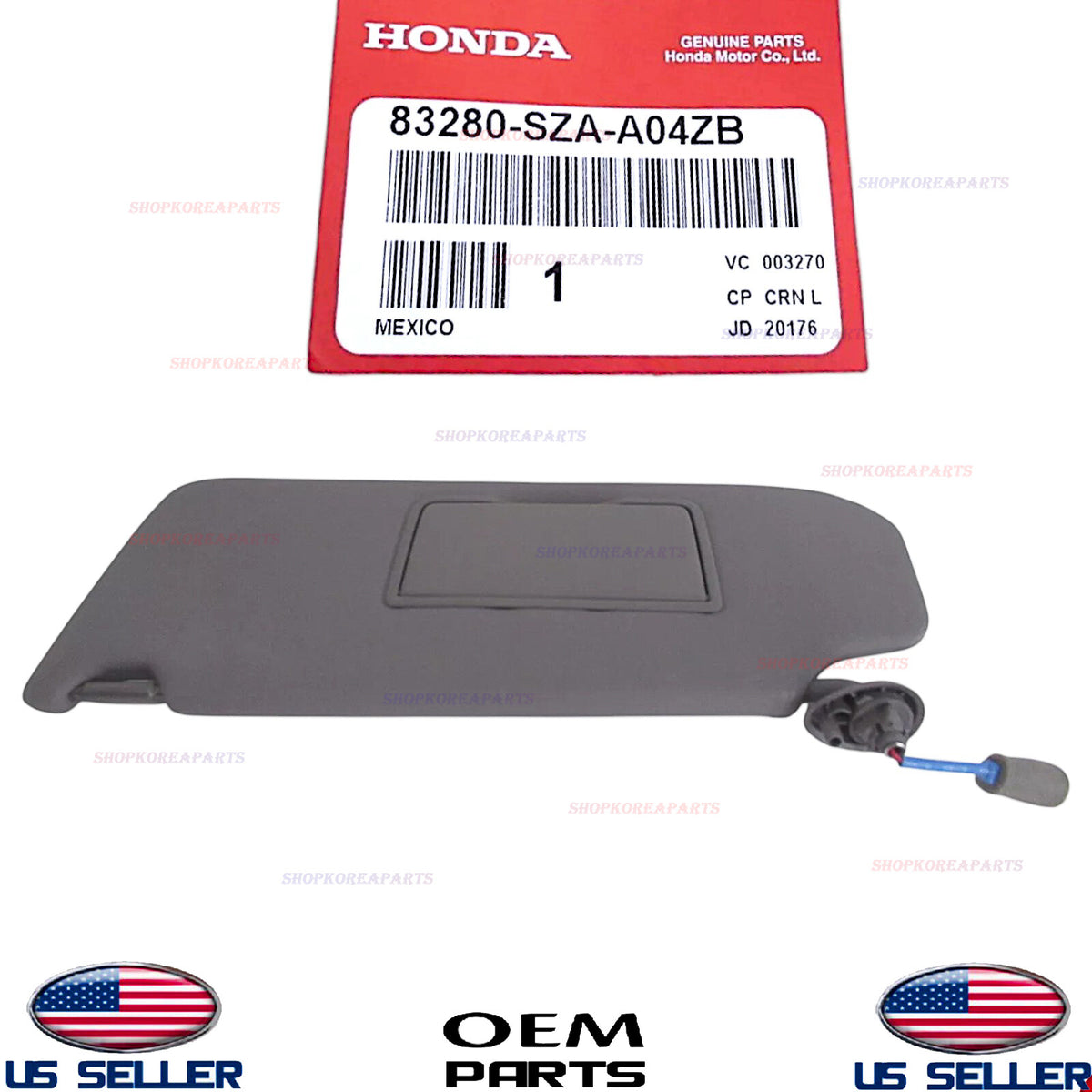 GENUINE Sun Visor ATLAS GRAY Front Left Driver Side ⭐OEM⭐ Honda Pilot 2013-2015