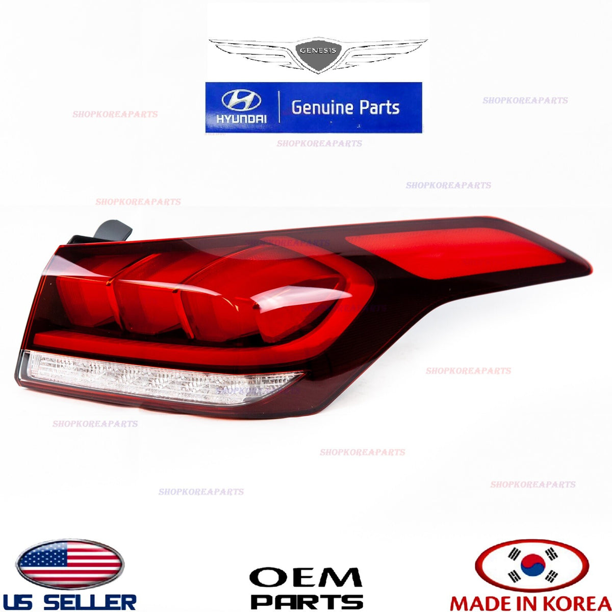 GENUINE Outer Full Led Rear RIGHT Pass. Side Tail Lamp ⭐OEM⭐ GENESIS G80 2018-20