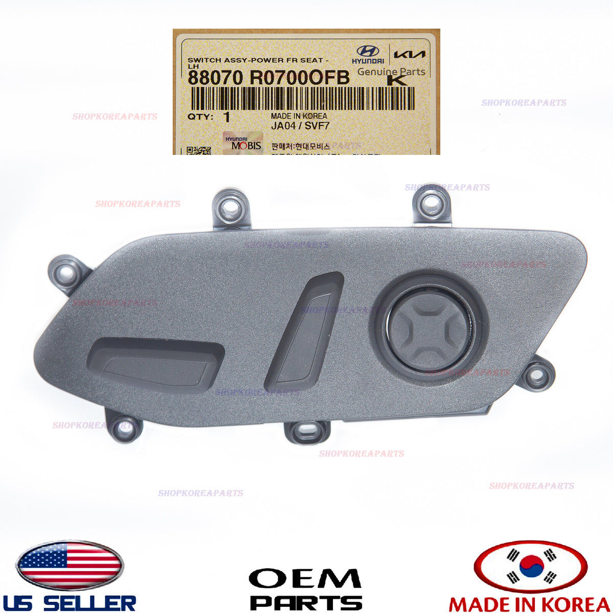 GENUINE Front LEFT Driver Side Seat Power Switch ⭐OEM⭐ Kia Carnival 2022-2024