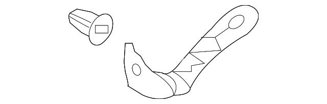 GENUINE OEM Front Bracket RIGHT Passenger Side 2008-2015 Mitsubishi Lancer