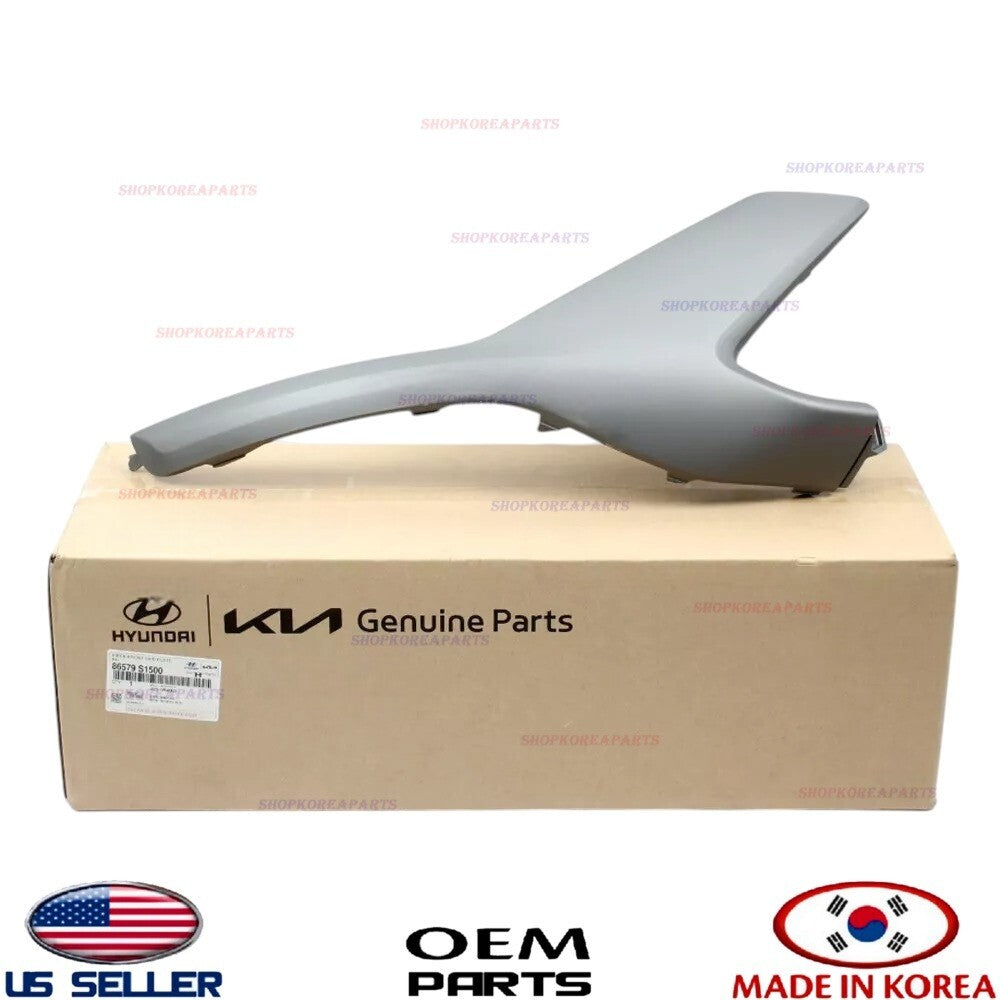 GENUINE OEM Front Bumper Lower Skid Plate Gray RIGHT Passenger 21-23 Santa Fe