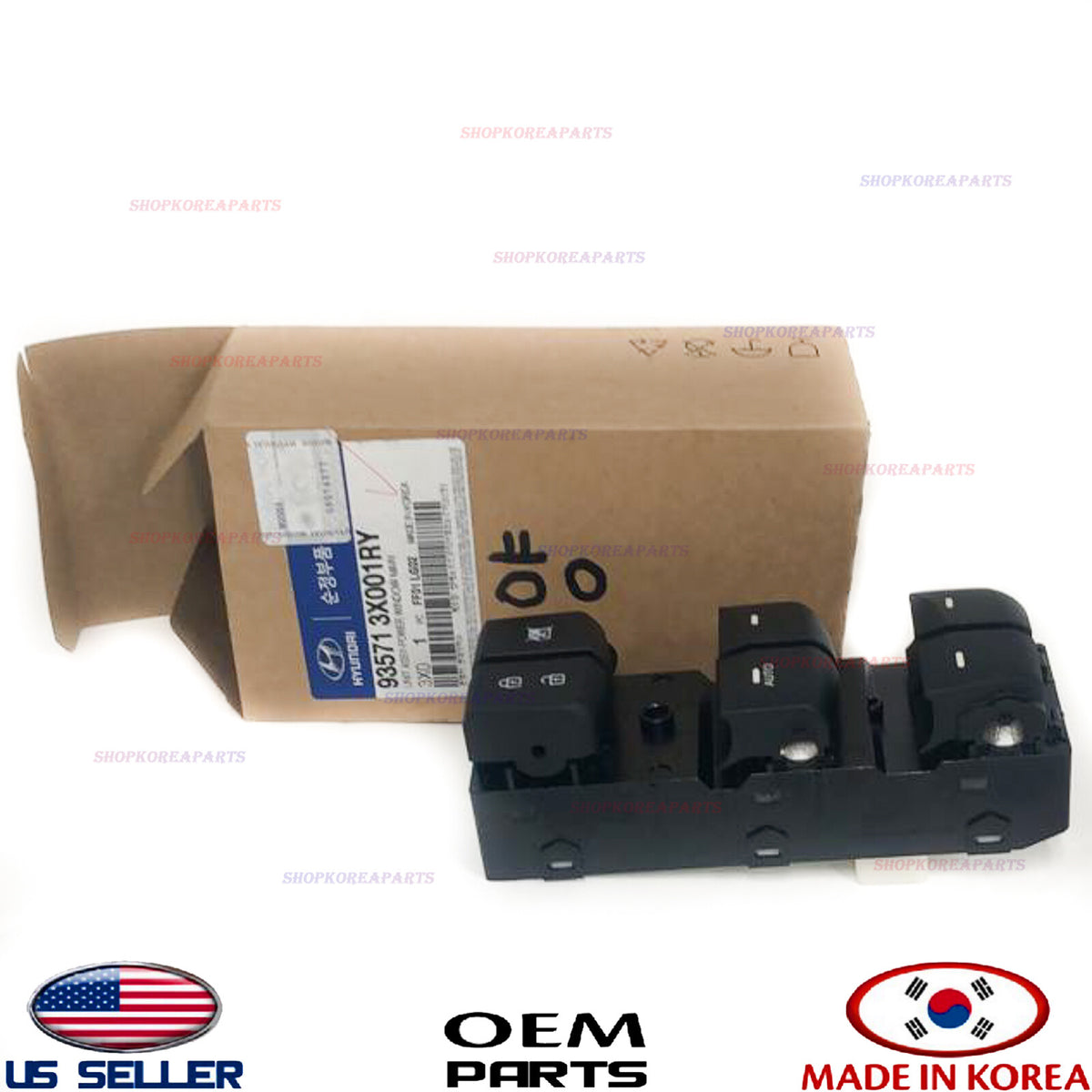 GENUINE Power Window Main Switch Front Left Driver Side OEM Elantra 14-19 "AUTO"