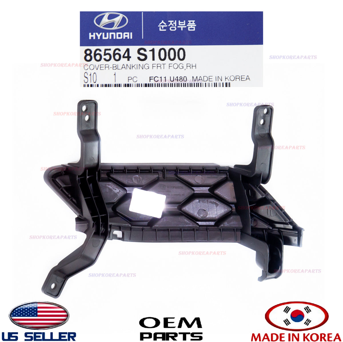 GENUINE Cover Front Bumper Blanking Fog RIGHT Pass Side OEM⭐ SANTA FE 2019-2020