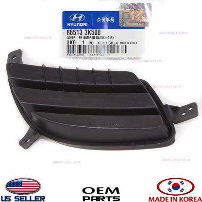 FRONT BUMPER BLANK HOLE COVER RIGHT GENUINE!!! SONATA 2009-2010 865133K500