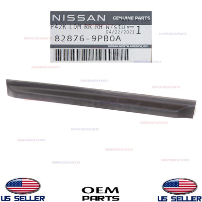 GENUINE Rear RIGHT Door Lower Moulding Black Passenger Side OEM PATHFINDER 16-20