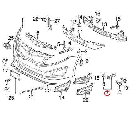 GENUINE Bumper Retainer Bracket Front Right Passenger Side OEM Kia Optima 14-15