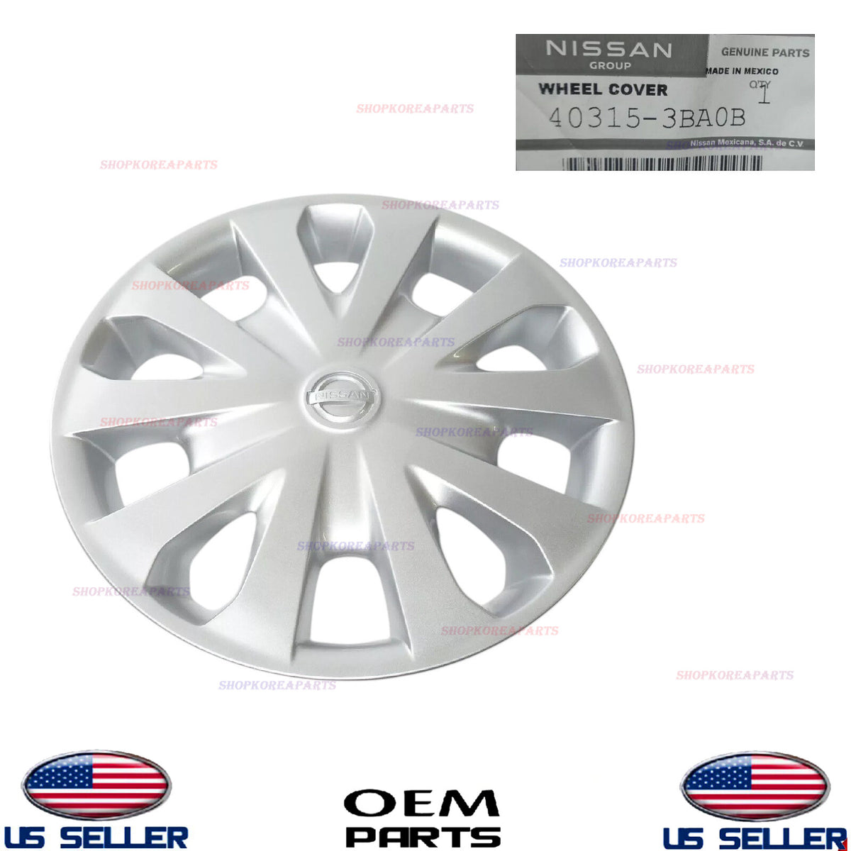 GENUINE OEM 15" Disc Wheel Cap 2012-2019 Nissan Versa 2014-2017 Versa Note
