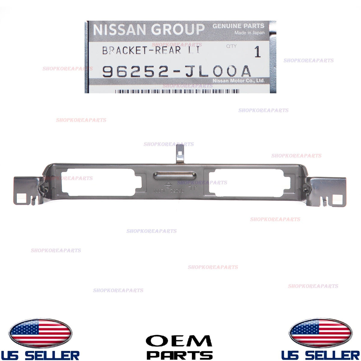 GENUINE Rear Bumper License Plate Lamp Bracket OEM⭐ INFINITI G37 Q60 2008-2016