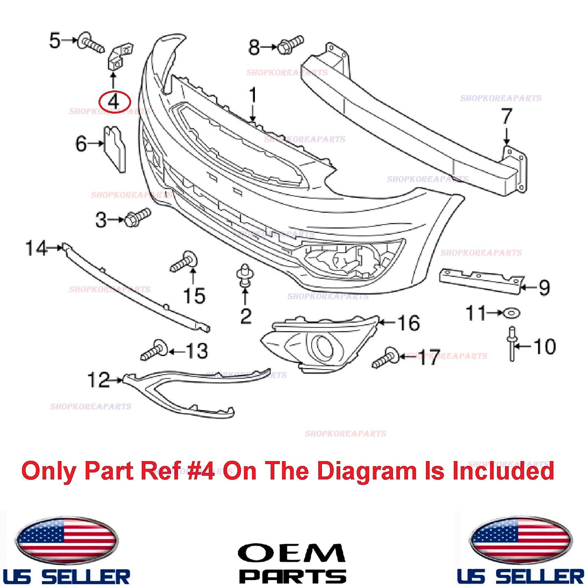 GENUINE Front Bumper Bracket Retainer RIGHT Passenger ⭐ Mirage Hatchback 18-20