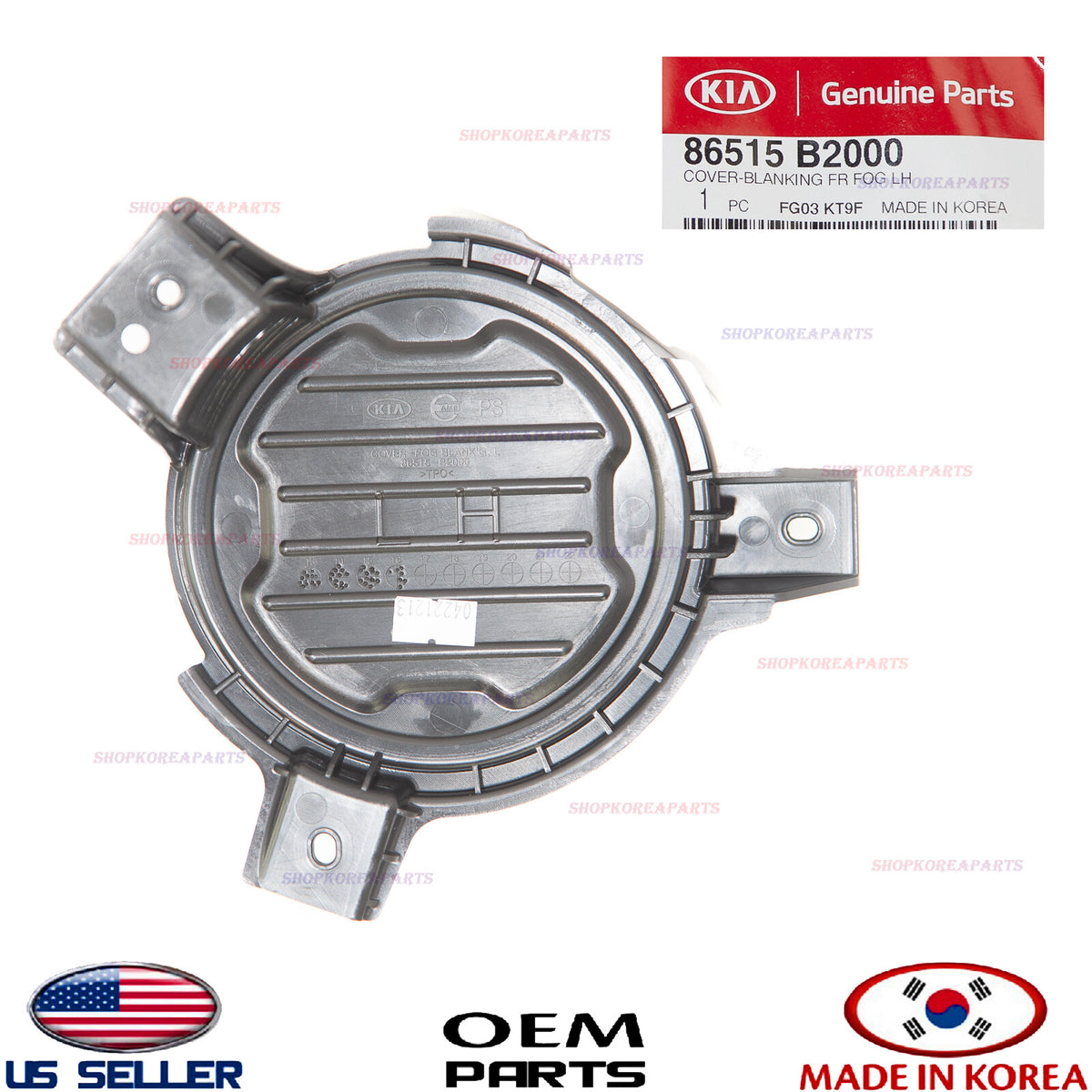 GENUINE Front Bumper Fog Lamp Cap Cover LEFT Driver Side OEM KIA SOUL 2014-2016