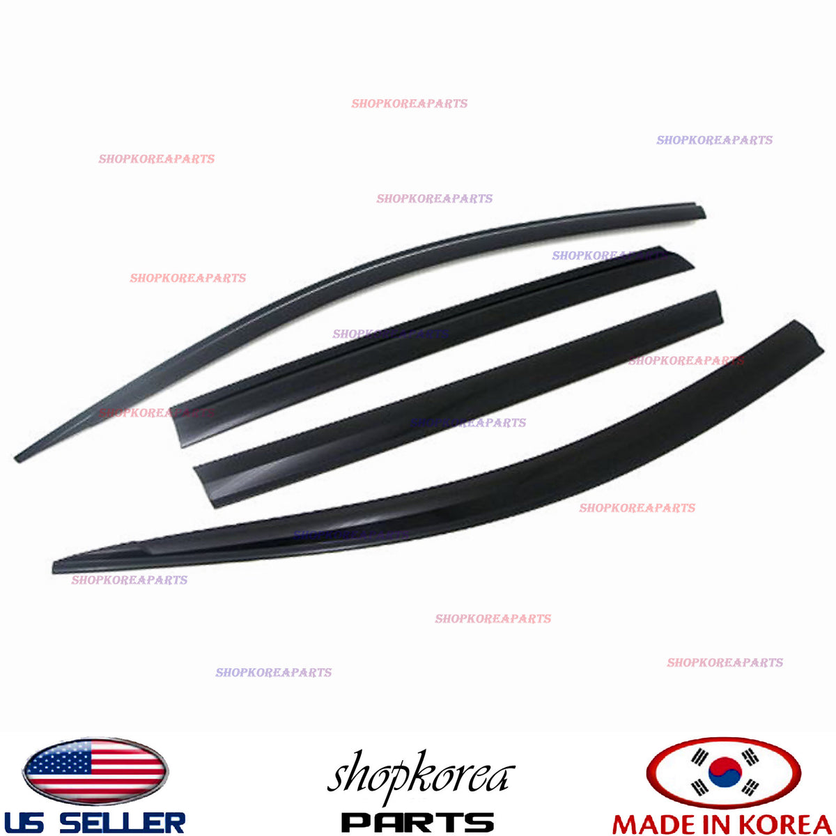 SMOKED DOOR VISOR WINDOW SUN WIND VENT DEFLECTOR 4 PC fits KIA SORENTO 2016-2020