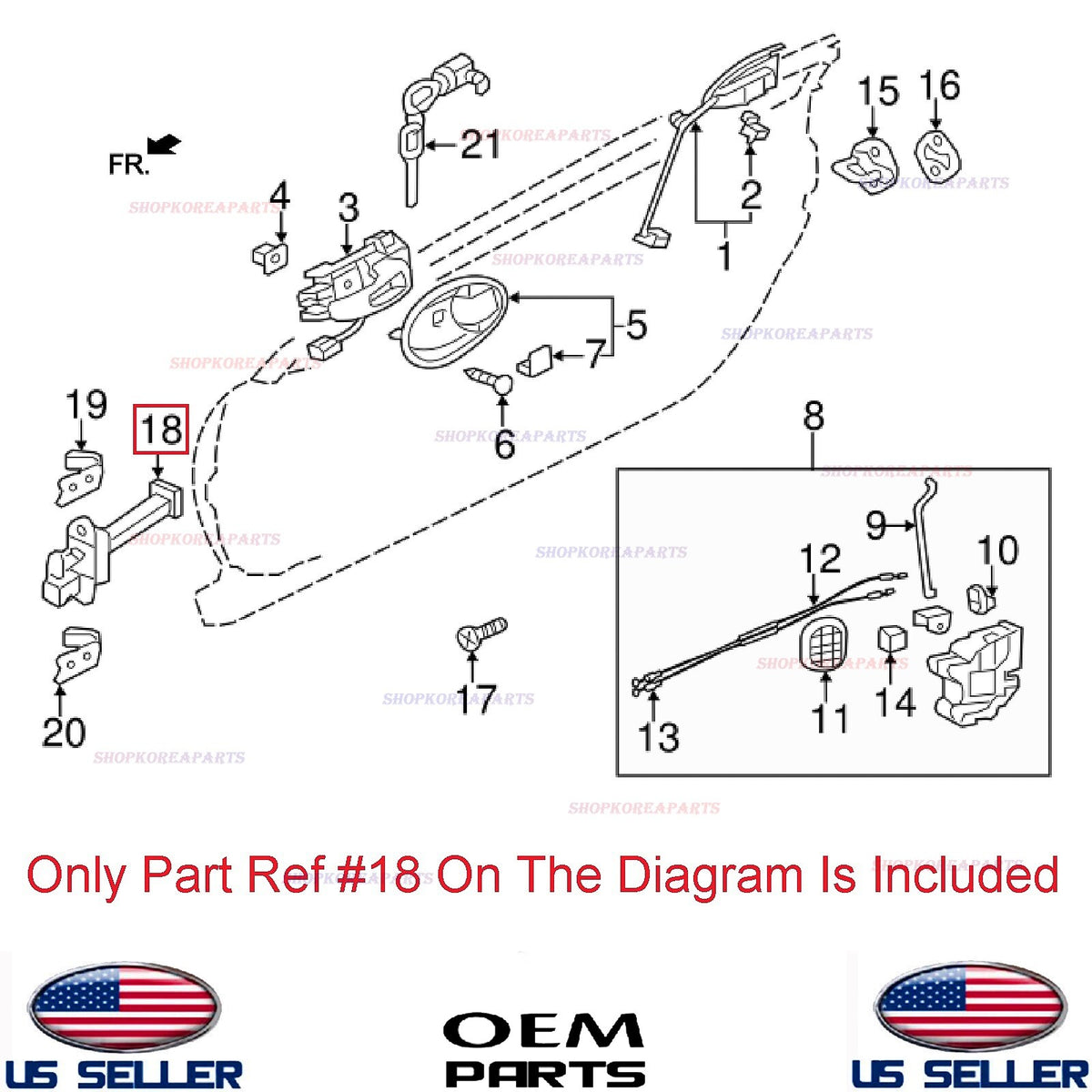 GENUINE Rear Door Checker LEFT RIGHT ⭐OEM⭐ Mitsubishi Eclipse 2006-2012 5702A133