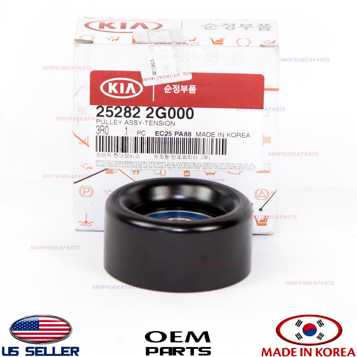 Drive Belt Tensioner Pulley OEM HYUNDAI KIA 2.0 2.4L 2010-2022 See compatibility