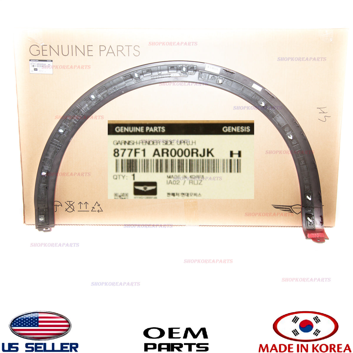GENUINE Front Fender Wheel Molding LEFT Driver Side ⭐OEM⭐ GV70 non Sport 2022-25