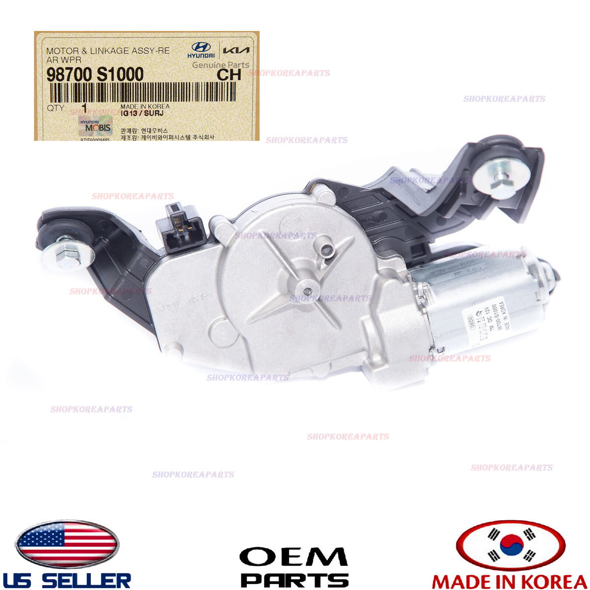 GENUINE Rear Windshield Wiper Motor ⭐OEM⭐ Hyundai Santa Fe 2019-2023