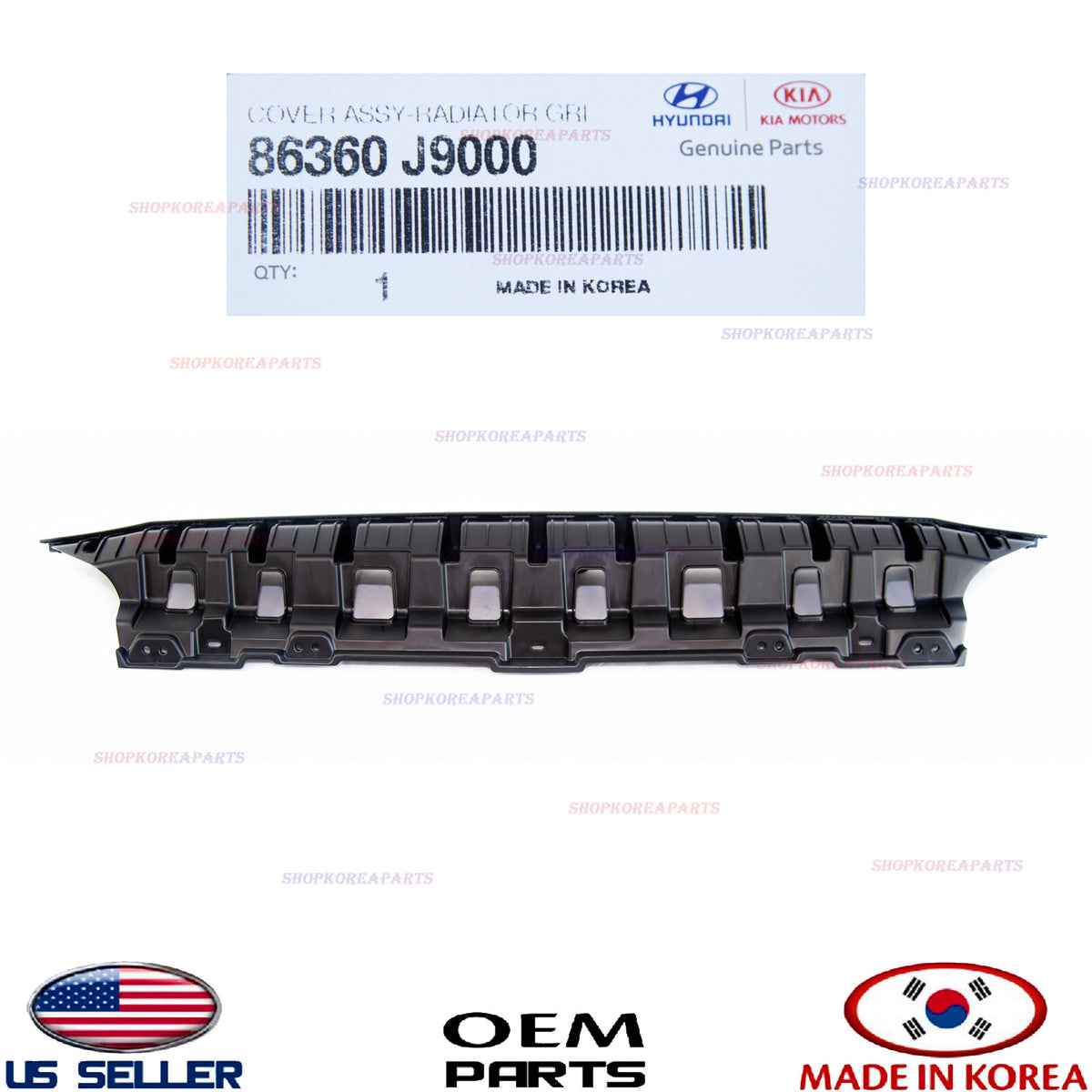GENUINE Cover Grille Upper Radiator Sight Shield ⭐OEM⭐ HYUNDAI KONA 2018-2021