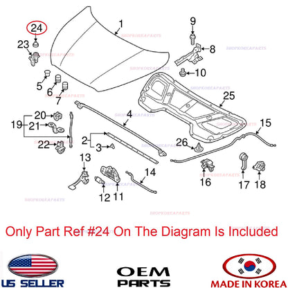 GENUINE Front Alarm Switch Cap Pad Rubber ⭐OEM⭐ HYUNDAI KIA *See compatibility
