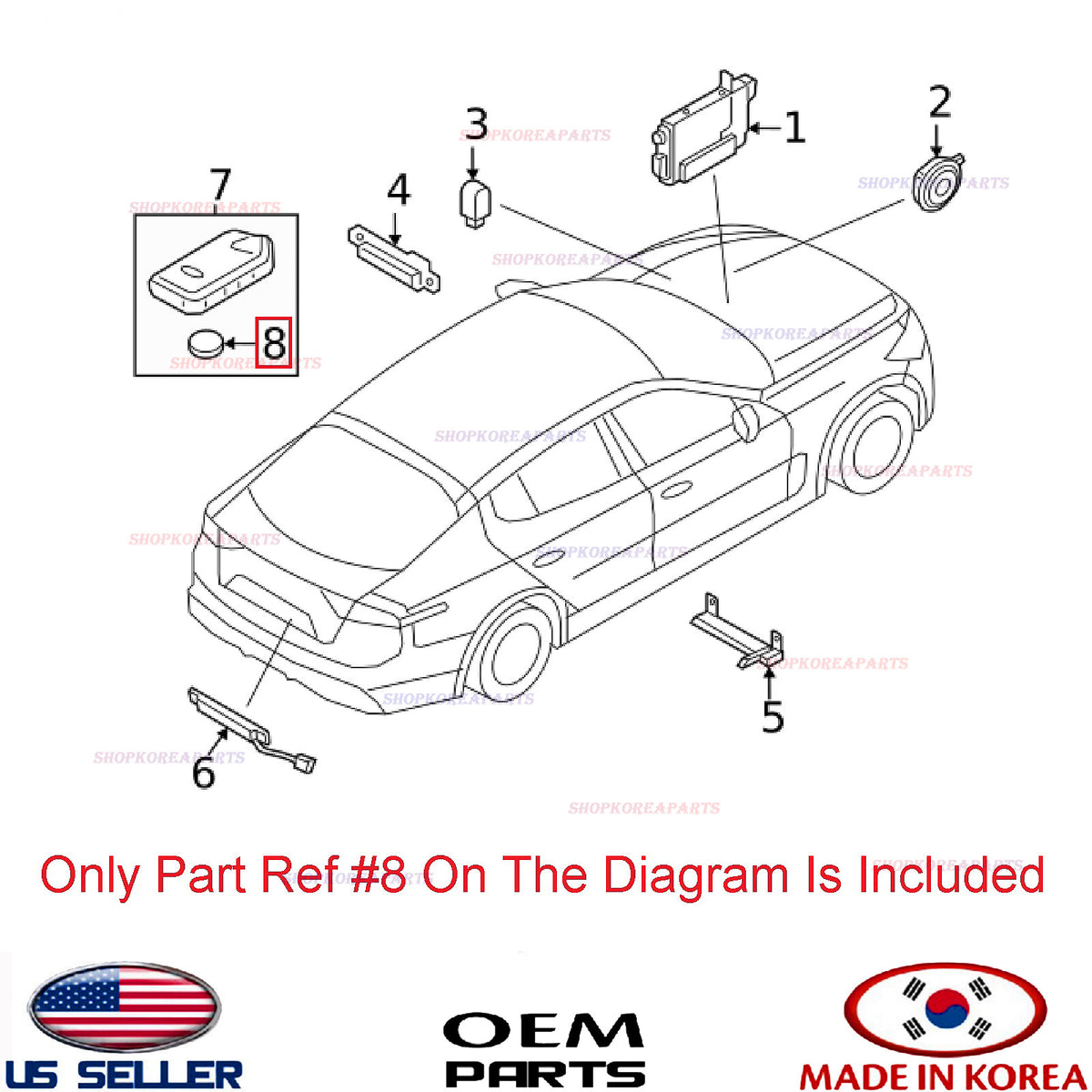 GENUINE Smart Key Transmitter Battery CR2032 OEM HYUNDAI KIA *See compatibility