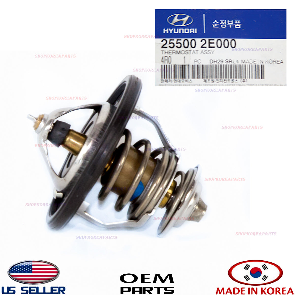 GENUINE Engine Coolant Thermostat ⭐OEM⭐ 1.8L 2.0L Hyundai Kia *See compatibility