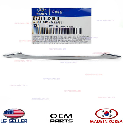 GENUINE Rear Trunk Chrome Molding Trunk Lid Trim Finisher OEM Sonata 2011-2014