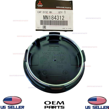 GENUINE OEM 70mm BBS Wheel Center Cap 1pc 2005-2006 Mitsubishi Lancer Evolution