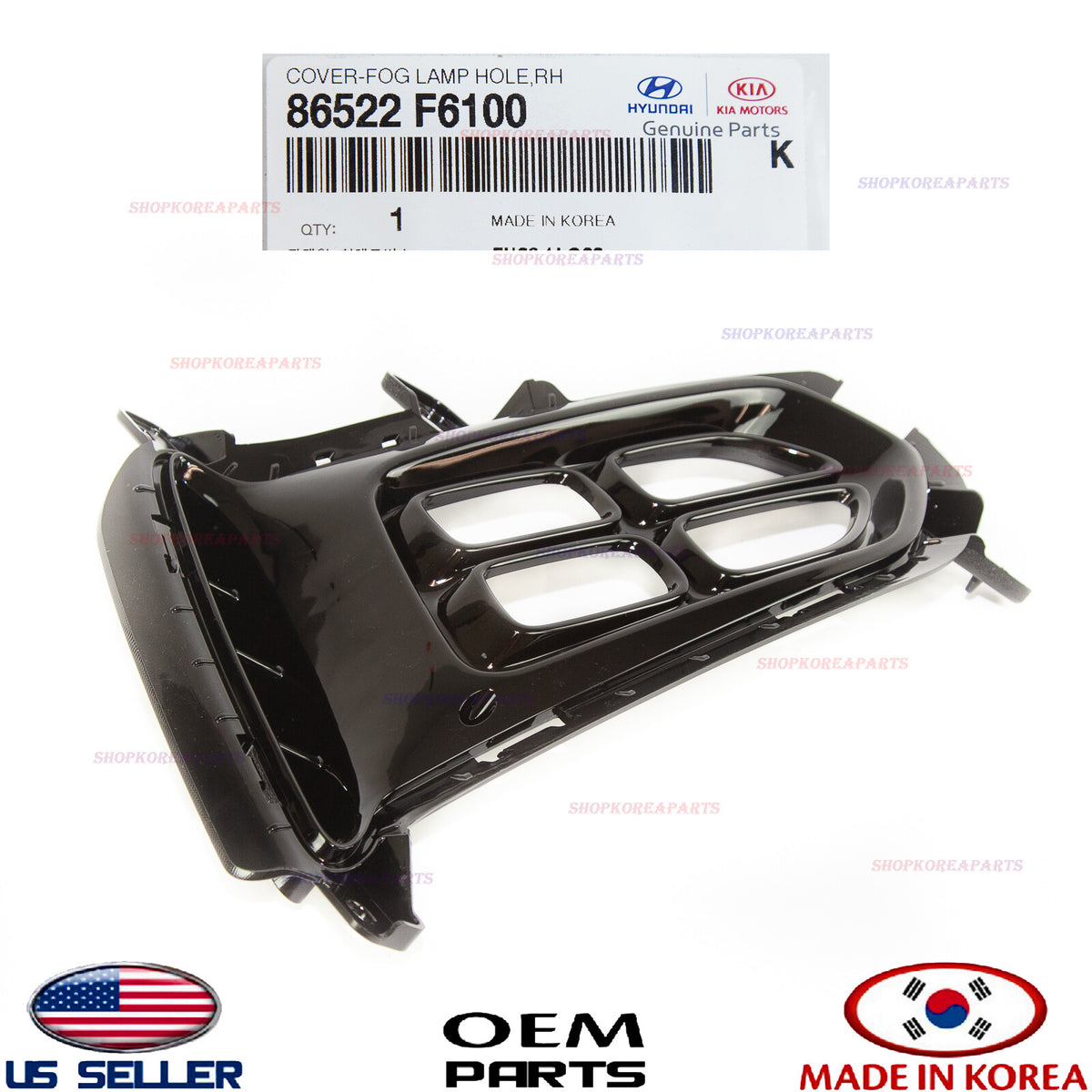 GENUINE Front Bumper Fog Lamp Cap Cover RIGHT Passenger Side ⭐OEM⭐ CADENZA 17-19