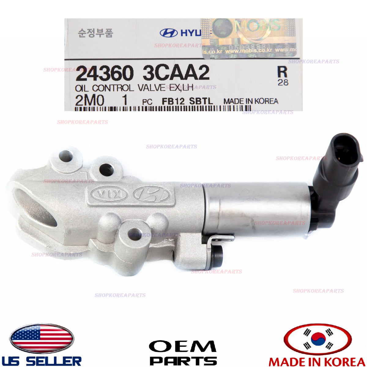 GENUINE Oil Control Valve Exhaust LEFT ⭐OEM⭐ HYUNDAI KIA *See compatibility