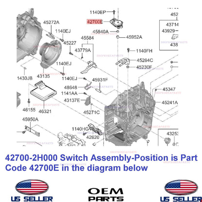 GENUINE Automatic Transm Neutral Safety Switch 2019-2025 Hyundai Kia *See List