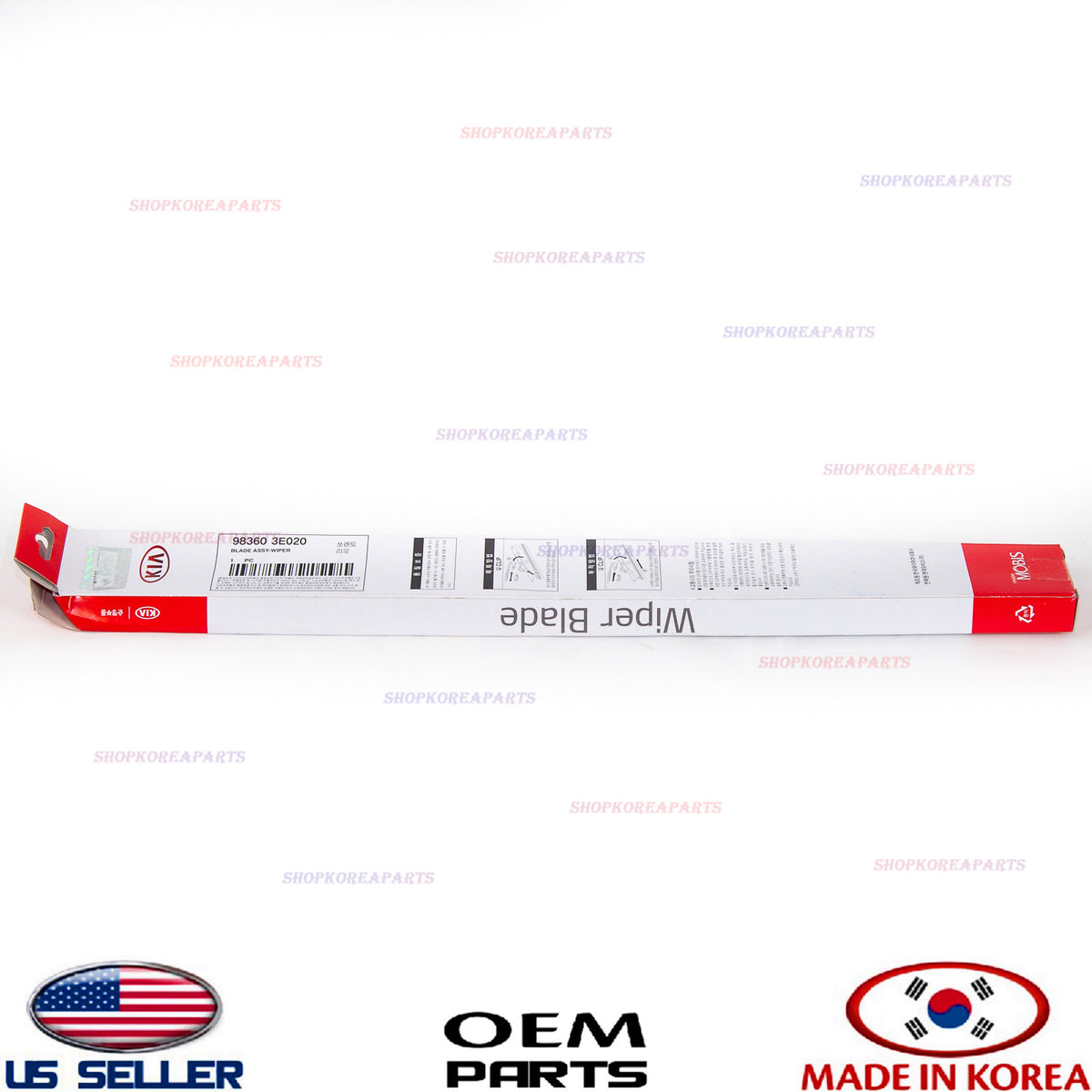 GENUINE Wiper Blade FRONT RIGHT OEM for Various Kia Hyundai *See Compatibility