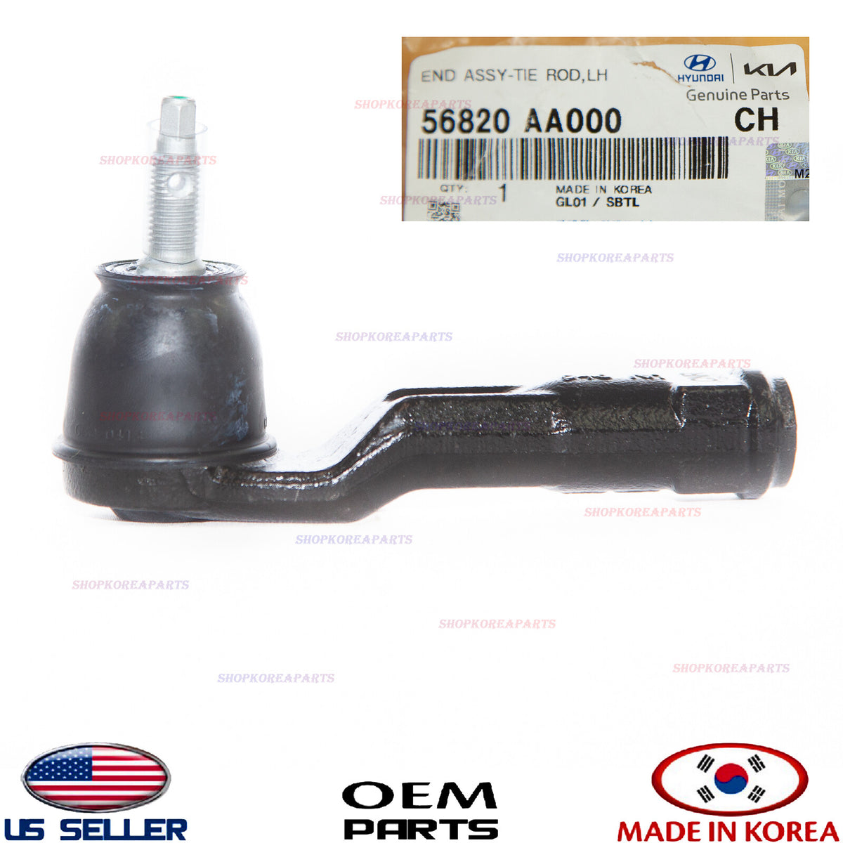 GENUINE Steering Gear Outer Tie Rod End LEFT Driver Side⭐OEM⭐ Elantra 2021-2025