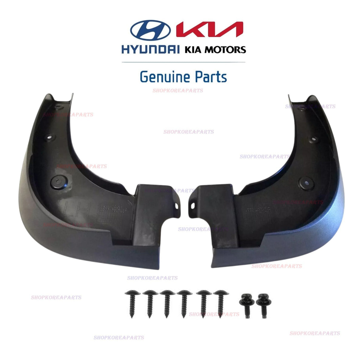 FITS: 14 - 16 KIA SOUL FRONT SPLASH GUARD MUD FLAP SET OEM NEW