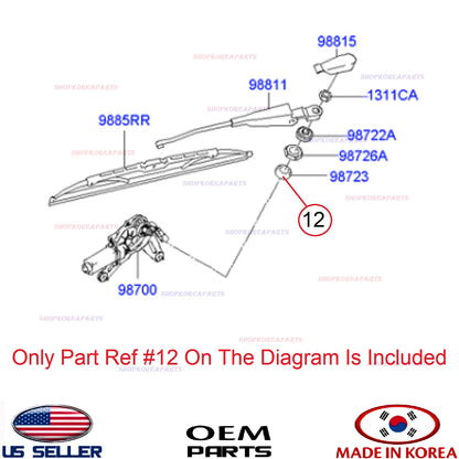 GENUINE Rear Wiper Sealing Gasket ⭐OEM⭐ Hyundai Getz 98723-1C000