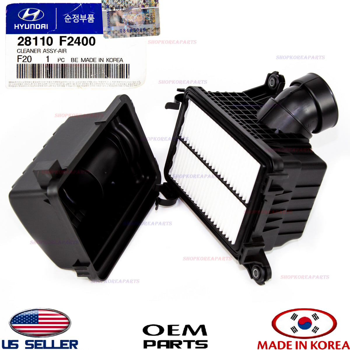 GENUINE OEM Air Cleaner Box Assy- Intake Filter Housing ELANTRA 2.0L 2017-2020