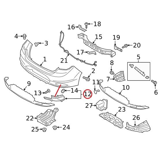 GENUINE Reflector Rear Bumper LEFT Driver Side ⭐OEM⭐ Elantra Sedan 2019-2020
