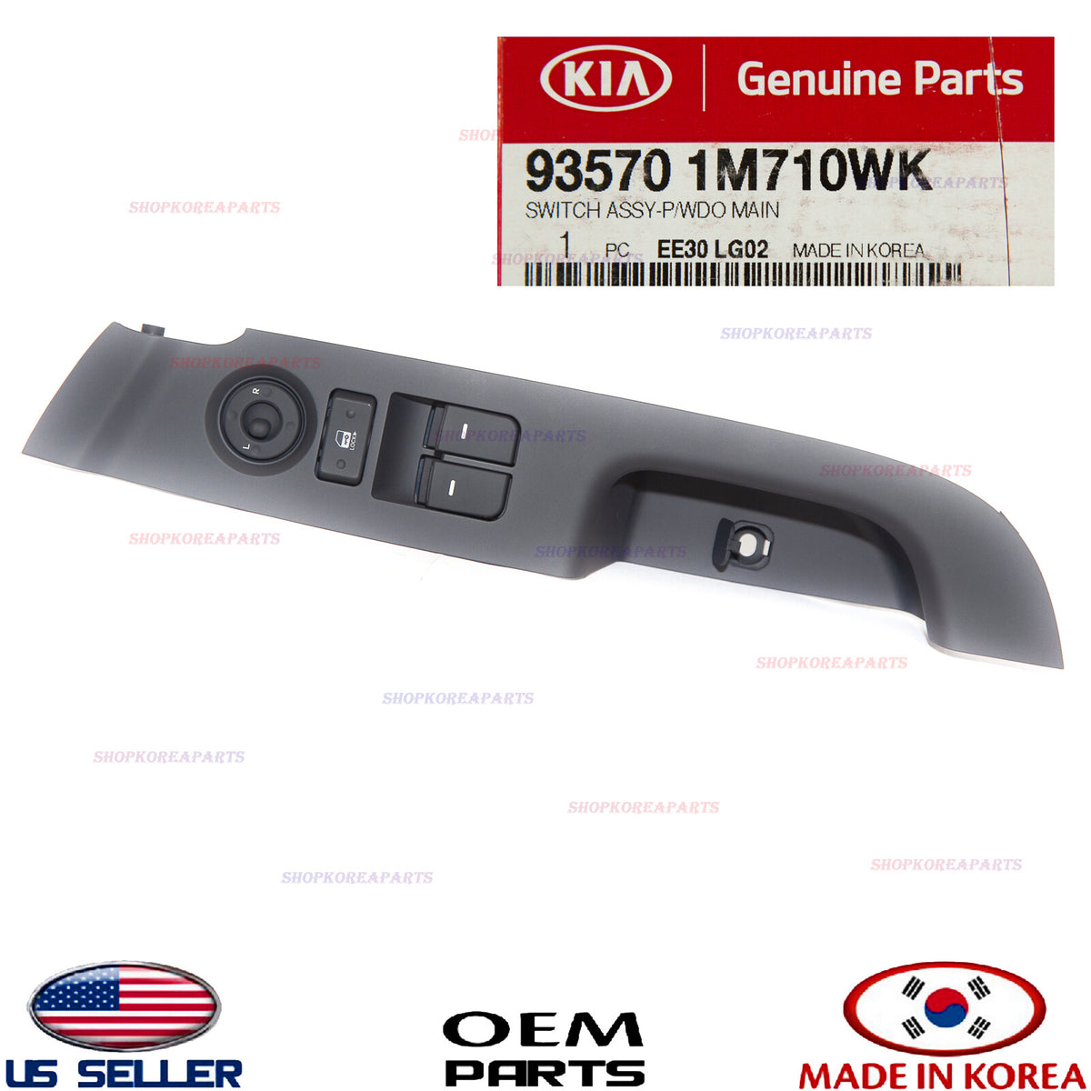 GENUINE Front Left Door Window Main Switch ⭐OEM⭐ KIA FORTE KOUP 2010-2013