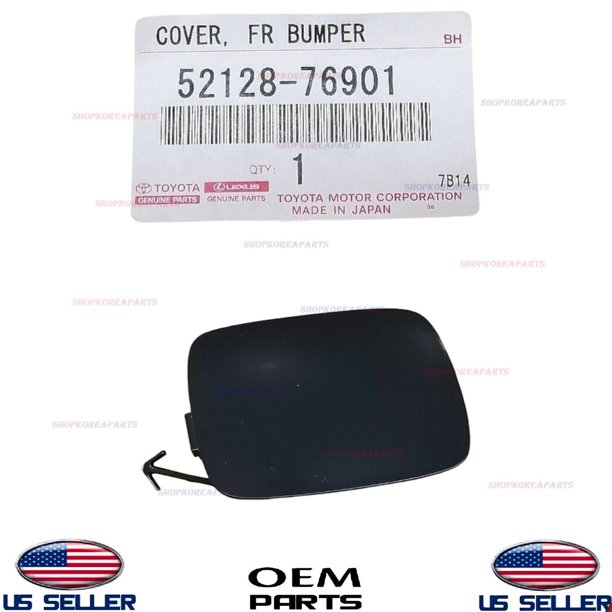 GENUINE Front Bumper LEFT Driver Side Tow Hook Cap Cover 2011-2014 Lexus CT200H