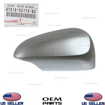 GENUINE OEM Passenger Side Outer Mirror Cover SILVER 2012-2019 Toyota Prius C