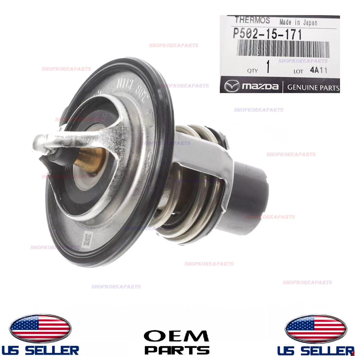 GENUINE OEM Engine Coolant Thermostat for 2016-2024 Mazda MX-5 Miata CX-3