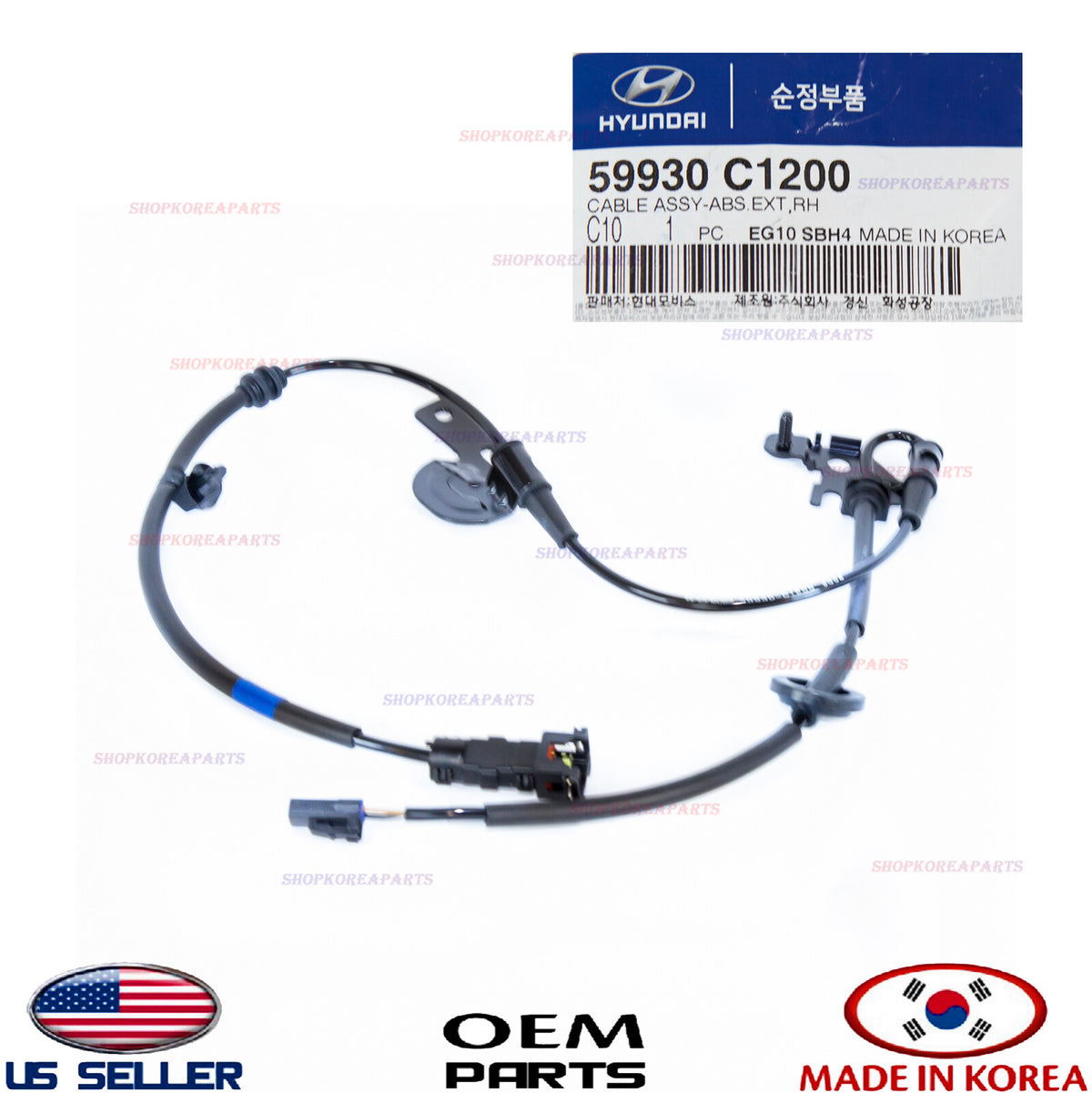 CABLE ONLY for SENSOR ABS REAR RIGHT GENUINE SONATA with EPB 17-19 59930C1200